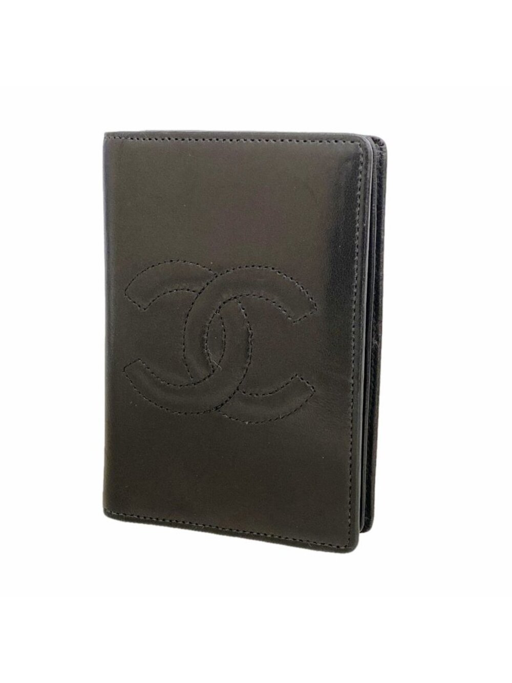 Chanel Card Case Lambskin Black Cles Dies